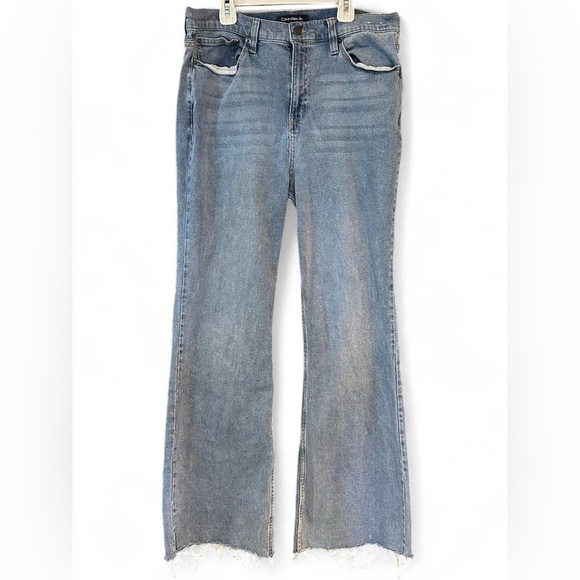 Calvin Klein Light Blue Flare Jeans - Picture 1 of 6